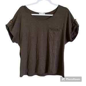 Parallel Skies brown blouse, size XL